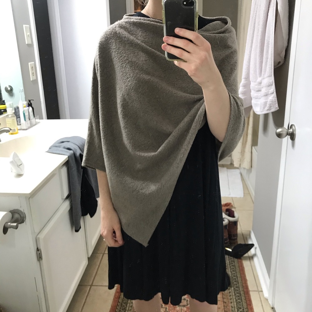 Soft brown poncho